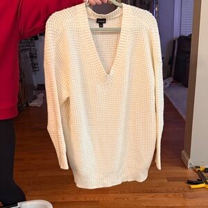 Torrid Cream V-Neck Sweater